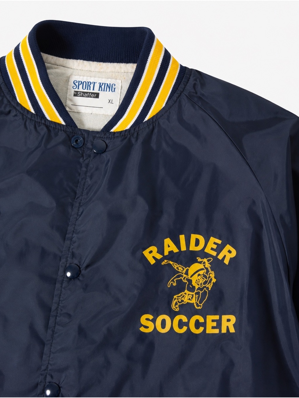 Vintage Navy Soccer Bomber Jacket - Picture 4 of 4
